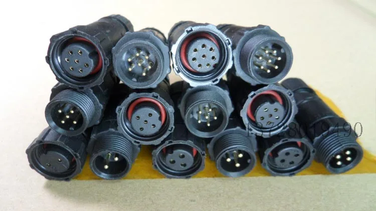 Adaptador de Panel resistente al agua para exteriores, conector impermeable IP68, M14, 2P, 3P, 4P, 5P, 6P, 7P, 8P, IP67