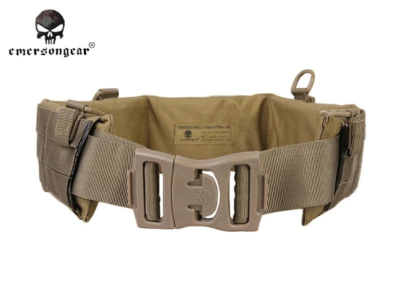 

Emersongear-MOLLE Padded Patrol Belt, Khaki, Airsoft Combat Belt, EM5606