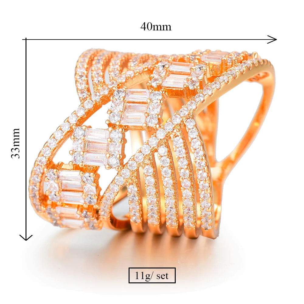 GODKI New Luxury Flower Shell Geometry Cubic Zironium Engagement Dubai Naija Bridal Finger Rings Jewelry Addiction