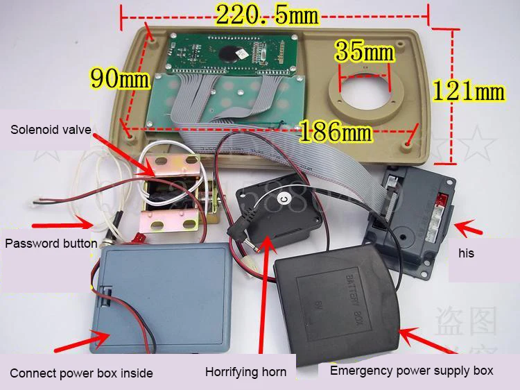 Safe Box Accessories Password Lock Electronic Lock  Alarm Security Box Parts