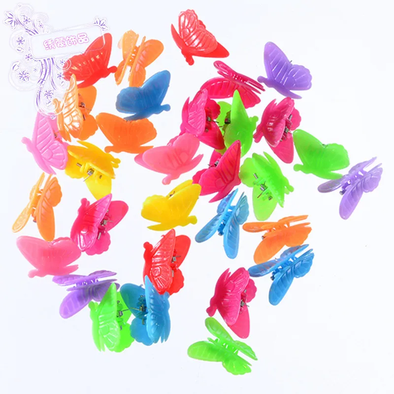 50 Pcs/Lot New butterfly Baby Kids Hair Clips Hair Claws Lovely For Child Cute Hair Accessories Fashion For Student Headwear