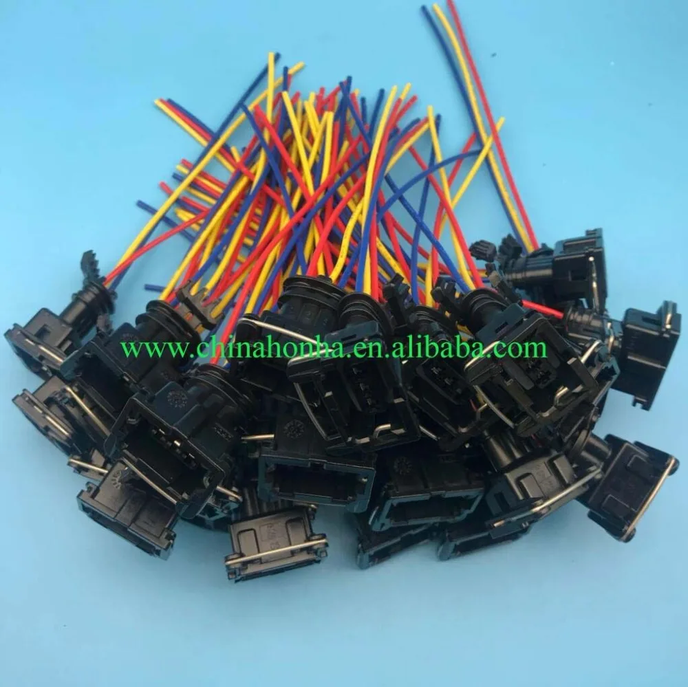 

10/20/50/100 шт. 3-контактный герметичный электрический автоматический разъем с регистрацией 282191-1 для AMP Tyco с проводом 15 см 18AWG