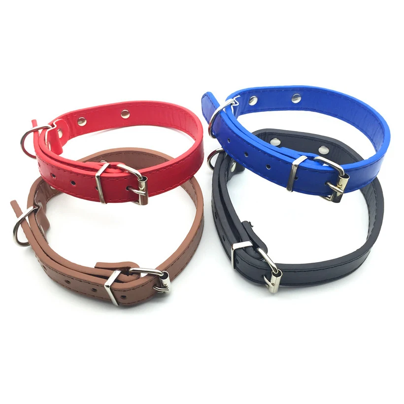 1 Pcs PU Metal Material Pet Collars Ultra-soft And Comfortable Dog Collars Teddy Golden Small Dogs Pet Jogging Pet Supplies