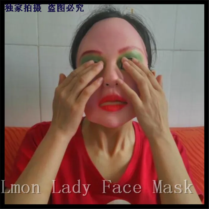 High Quality 100% Latex Lady Human Mask crossdress female mask realistic silicone party mask Women Cosplay Face Mask in Stock