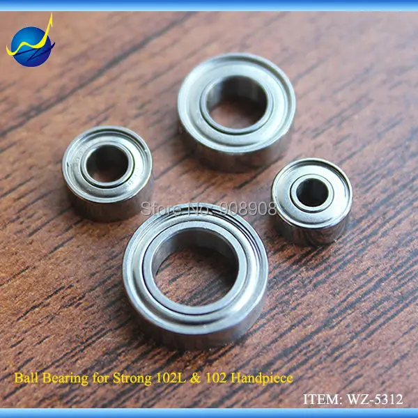 High Quality 1 Set STRONG 204 & 90 Micromotor Strong 102L 102 105L Brush Motor Handpiece Spare Parts Micro Ball Bearing 4pcs/set