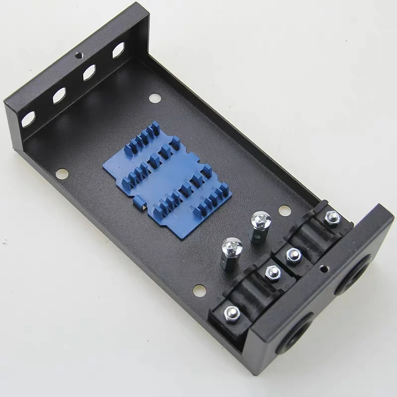 FTTH ST пустая коробка для терминалов 8 ядер SPCC 8 портов ST волоконно-оптическая коммутационная панель FTTX распределительная коробка black ELINK 1,0 мм утолщенная 3 шт.