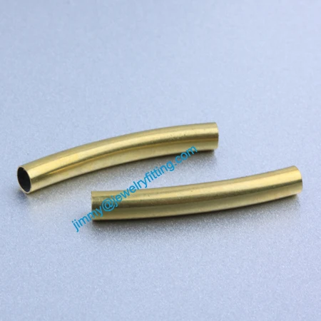 

Jewelry findings Raw Brass matel spacer tube beads Pave tube beads tube Bar 4*30*0.18mm