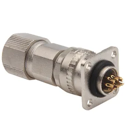 1Pcs Servo Motor Connector CM10 10pin Angle 2 Core Servo Encoder Socket DDK Metal Connectors Straight