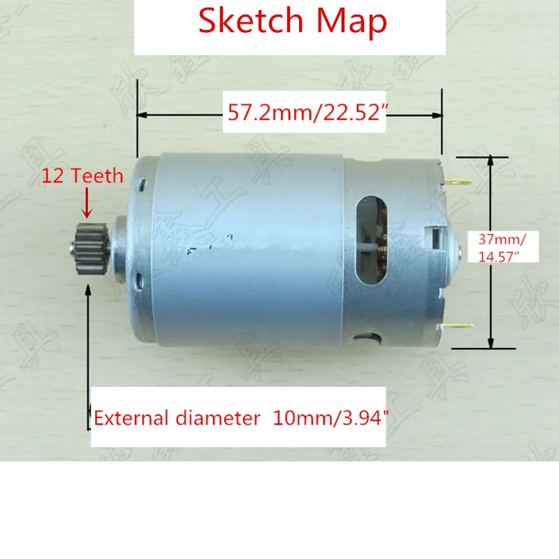 Replace 12 Teeth  DC Motor 14.4V For  BOSCH GSR14.4V PSR 14,4 LI-2 Cordless Drill Driver  Batt-Oper Screwdriver