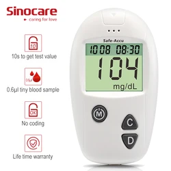 Sinocare Safe-Accu Blood Glucose Meter Glucometer or only Test Strip for Diabetes Tester