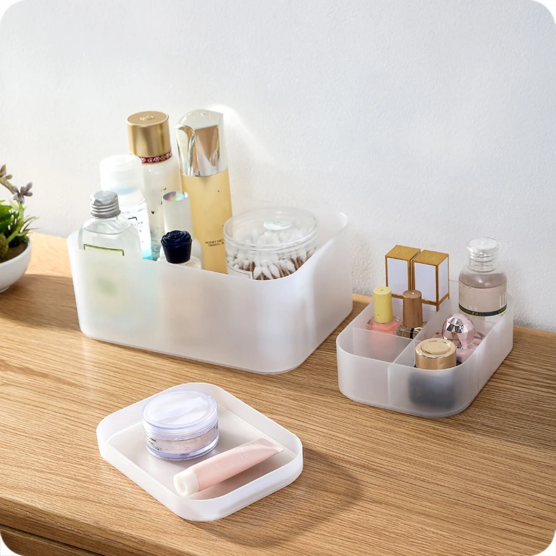 Multi-functional Skin Care Product Remote Control Cosmetics Jewelry Earrings Storage Box Make Up Cosmetics Organizer Storage Box