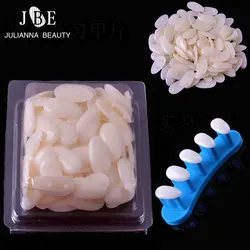 100pcs Oval/Square Plastic Nail Tips Adjustable Nail Art Model Hand Practice Training Display DIY Nail Training Manicure Tools