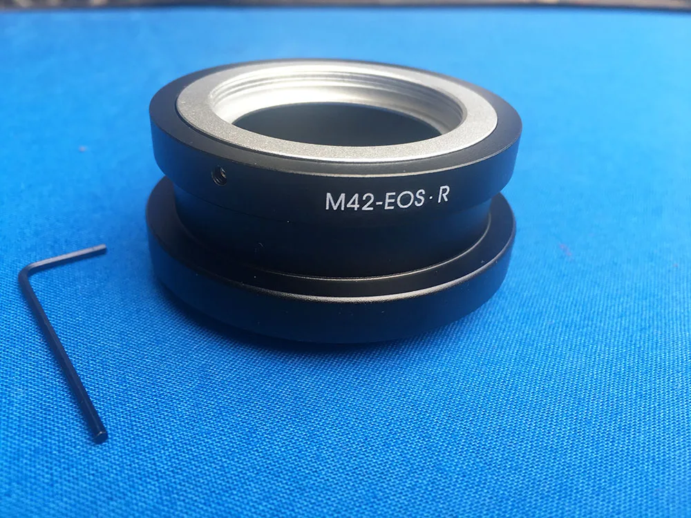 Adaptador de lente de M42-EOSR M42, montaje de tornillo de 42MM para Canon EOSR R, adaptador RF