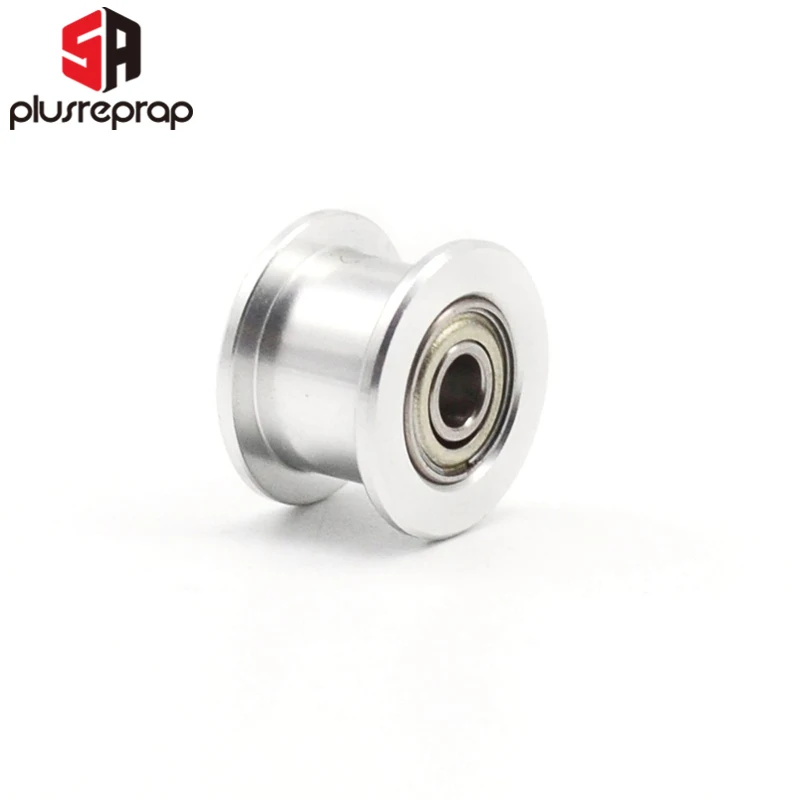 1 PC 2GT Idler Timing Pulley 20 Teeth Aluminum Alloy Perlin Passive 3mm 5mm Bore without Teeth for GT2 6mm Belt 3D Printer Parts