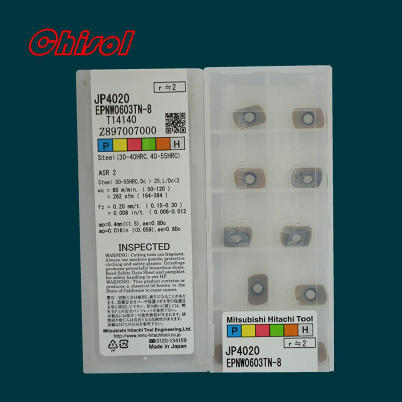 

High Quality Made In China EPNW0603TN-8 JP4020 CNC Tungsten Carbide Inserts Milling Cutter