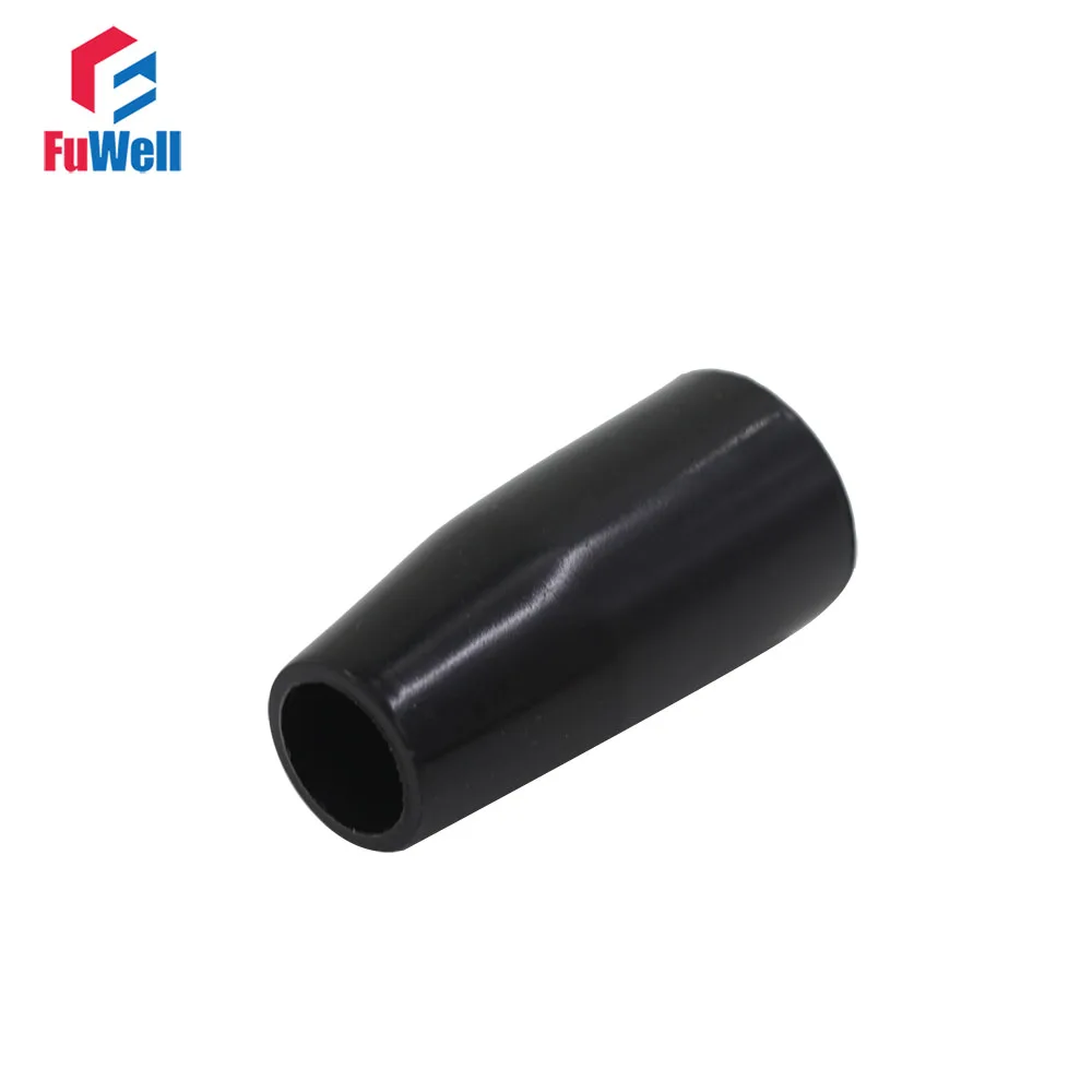 6pcs M8 x 40mm Long Sleeve Knob Machine Tool Replacement 8mm Thread 40mm Length Bakelite Black Hand Sleeve Lever Knob