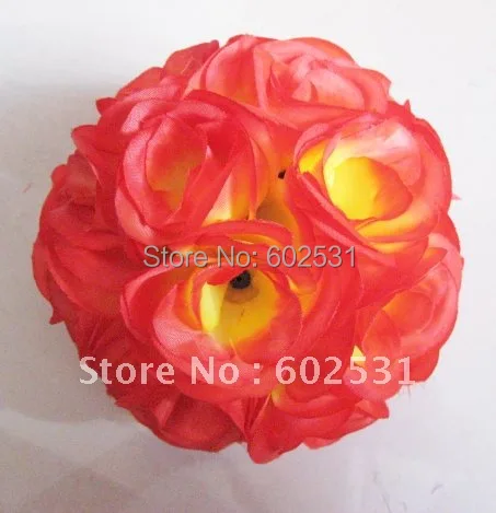 

SPR silk rose flower ball optional-color kissing wedding ball-wine red-15cm kissing ball,celebration decoration,party decoration