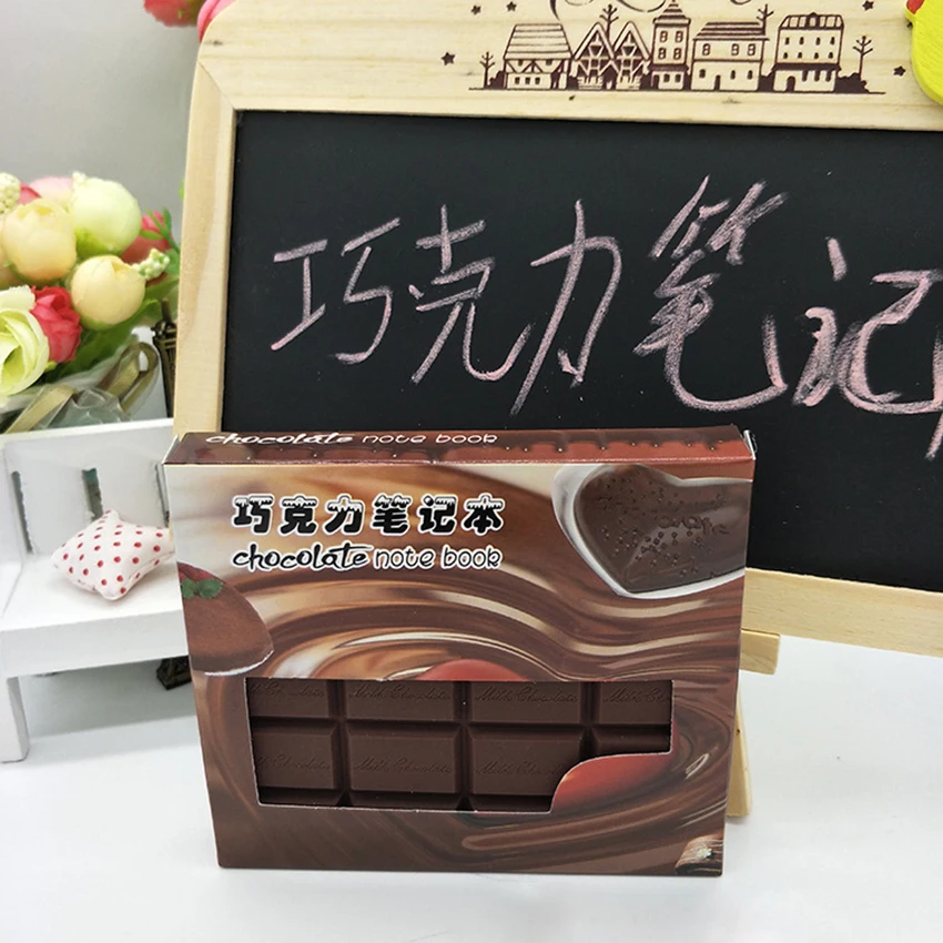 Chocolate Shape Notebook Creative Memo Pad Paper Writing Message Notepad Students Stationery Office Supplies Diary Notes