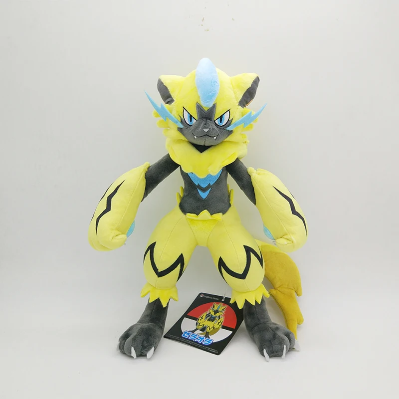 Pokemon Anime Games  series new 32CM Zeraora plush toy stuffed toys A birthday present for children