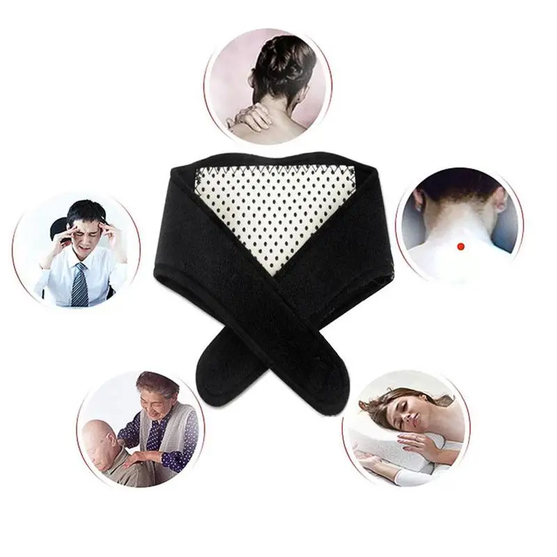 Health Care Neck Support Massager 1Pcs Tourmaline Self-heating Neck Belt Protection Spontaneous Heating Belt Body Massager Tools