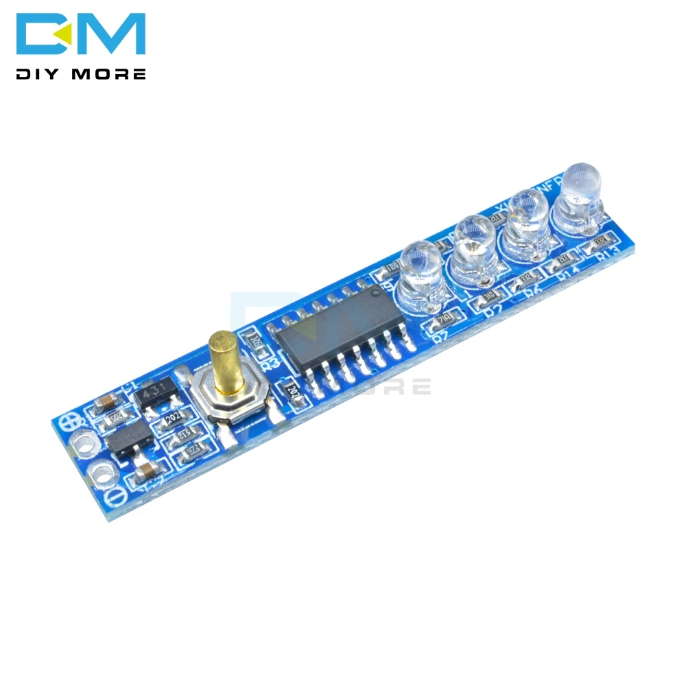1S/2S/3S/4S Lithium Battery Capacity Indicator LED Display Board Power Level Indicator For 1/2/3/4pcs 18650 Lithium Battery DIY