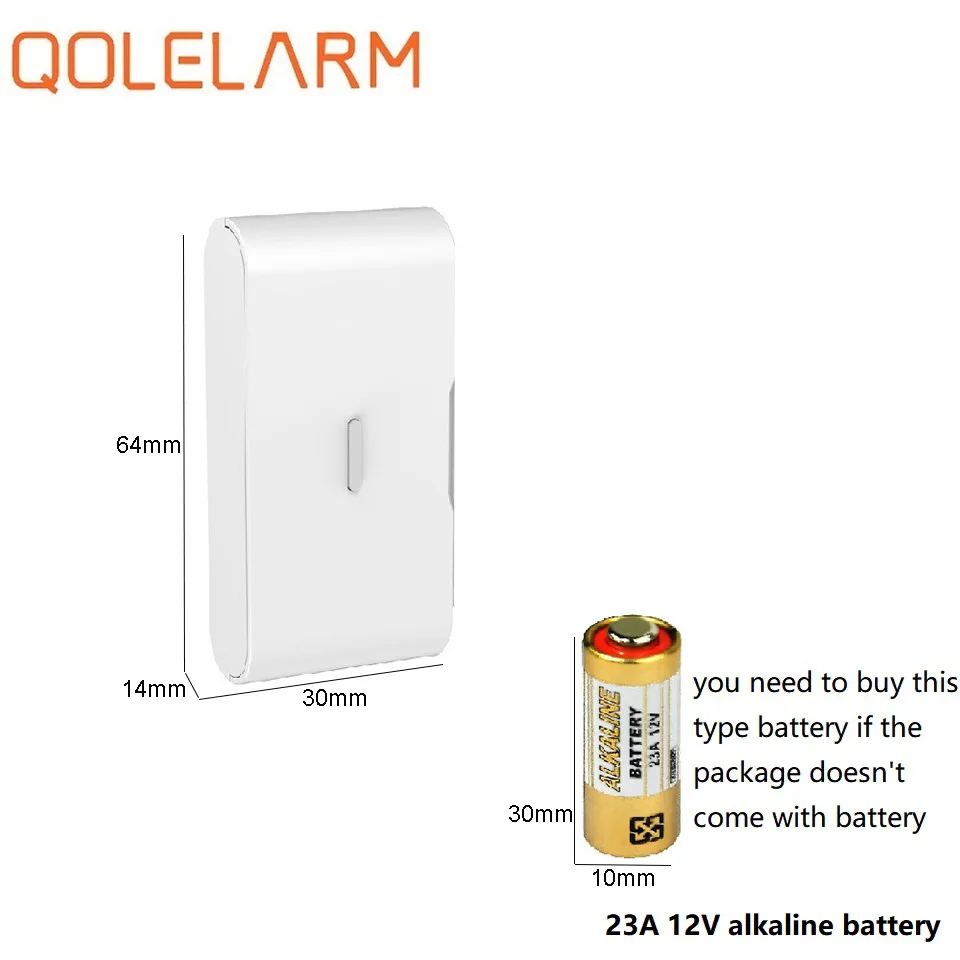 Sensor de vibración de vidrio inalámbrico, detector de rotura con batería para seguridad del hogar, WiFi, gsm, sistema de alarma, 10 piezas, 433MHz