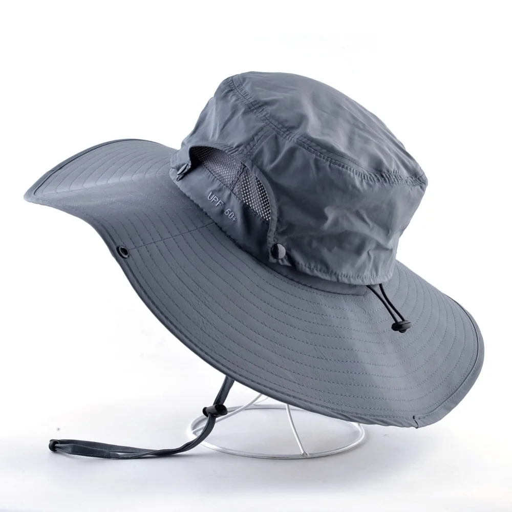 TQMSMY Outdoor Men\'s Fishing Sunscreen Bucket Hat Women Sunhat Fisherman Boonie Bucket Hats Cap Camping Hat Men TMP62