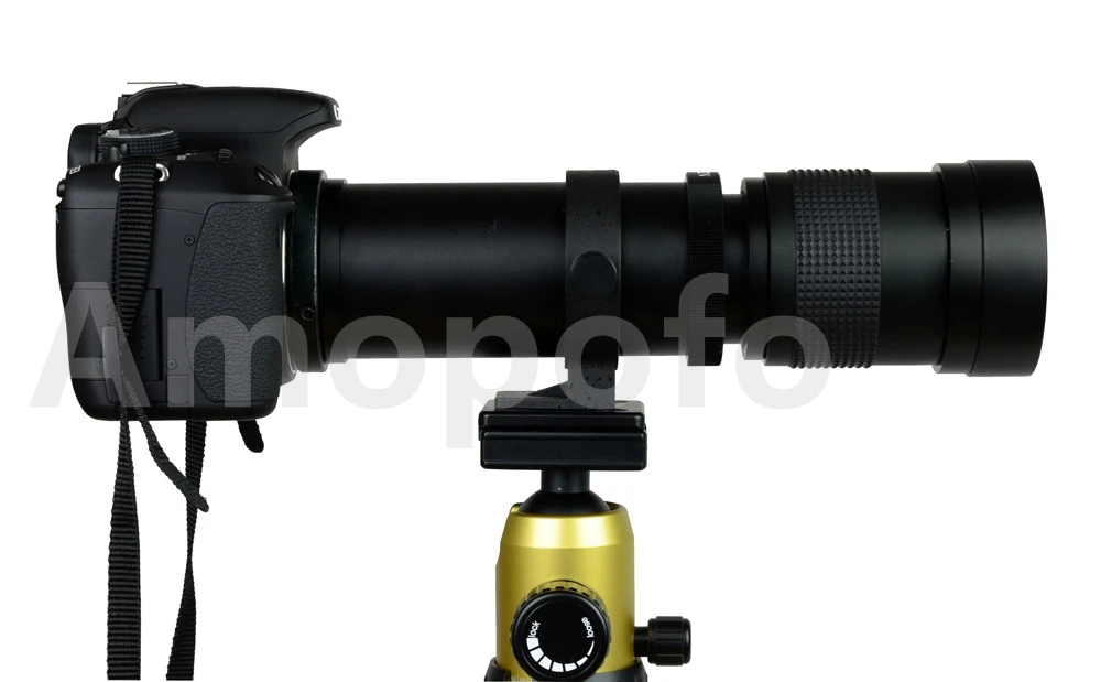 Amopofo 420-800mm F/8.3-16 Super Telephoto Zoom Lens to for Canon EOS EF DSLR