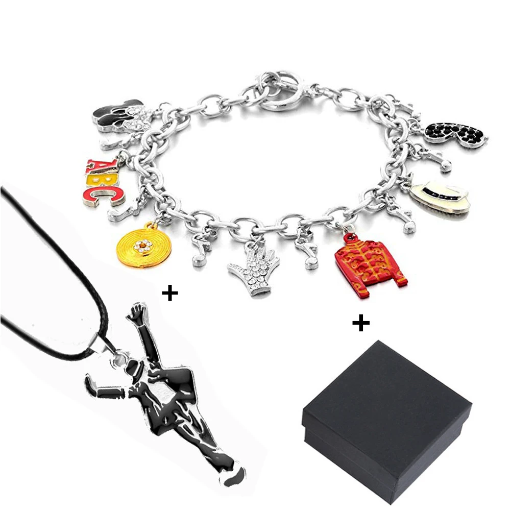 

Bracelet with Classic Michael Jackson Necklace for Michael Jackson Fans Memorial Collection
