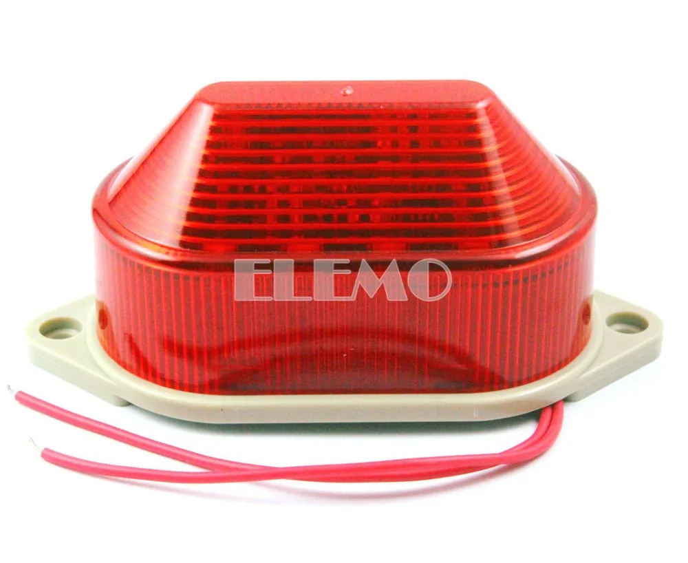 Red LED Signal Light Strobe Industrial Warning Lamp 220V AC 3W