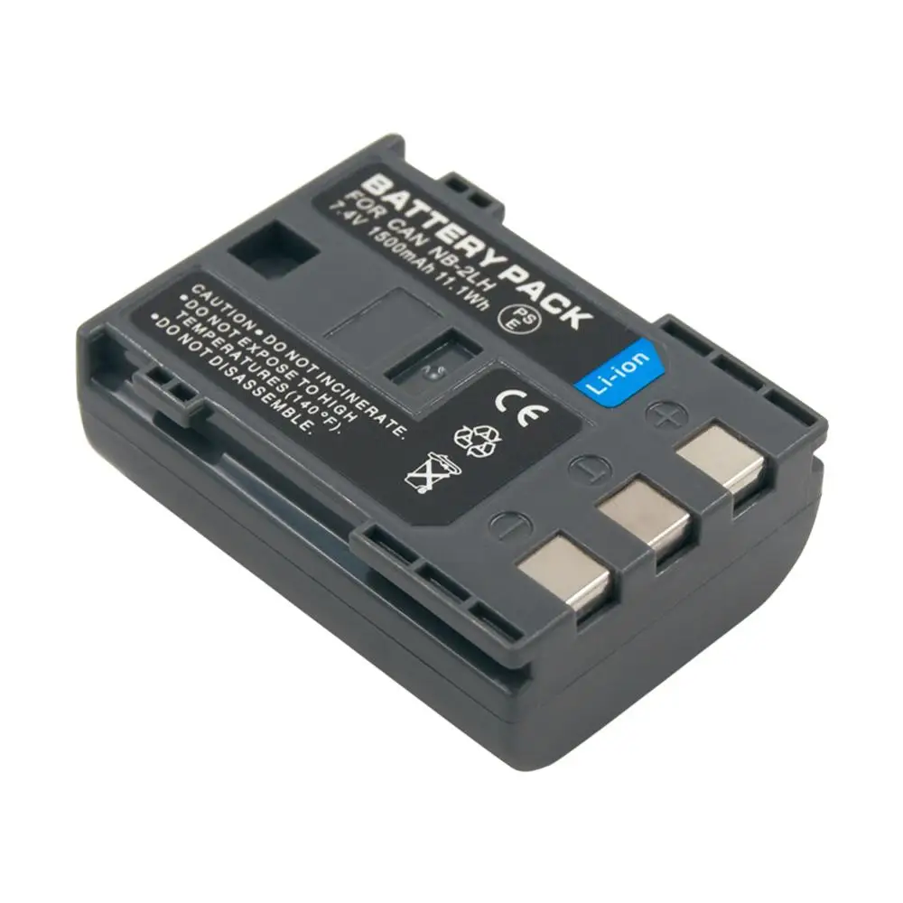 NB-2L NB2L NB-2LH NB2LH 7.4V 1.5Ah Li-ion Rechargeable Camera Battery for Canon Camera Powershot g9 s70 EOS 350D 400D Rebel xti