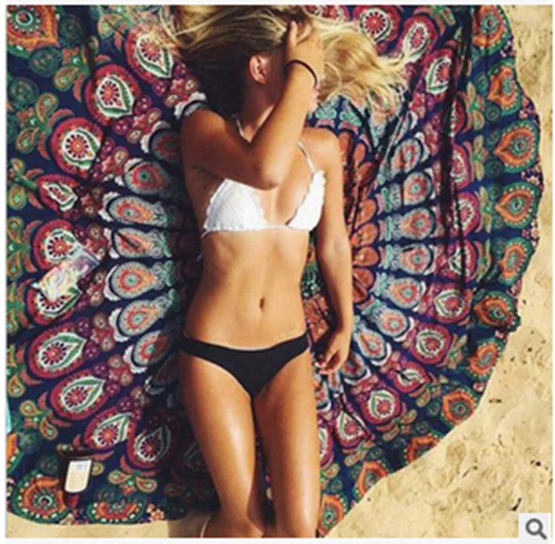 CAMMITEVER 16 Designs Hippie Mandala Tapestry, Hippie Tapestries, Mandala Wall Hanging Tapestries, Ombre Boho Beach Sheet Art