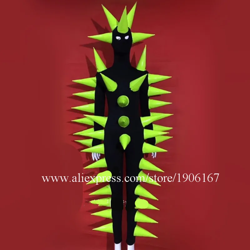 Nightclub Bar Fluorescent Party Suit Monsters Malformed Stage Theme Show Clothes Performance Costume Hedgehog Set DS Clothing