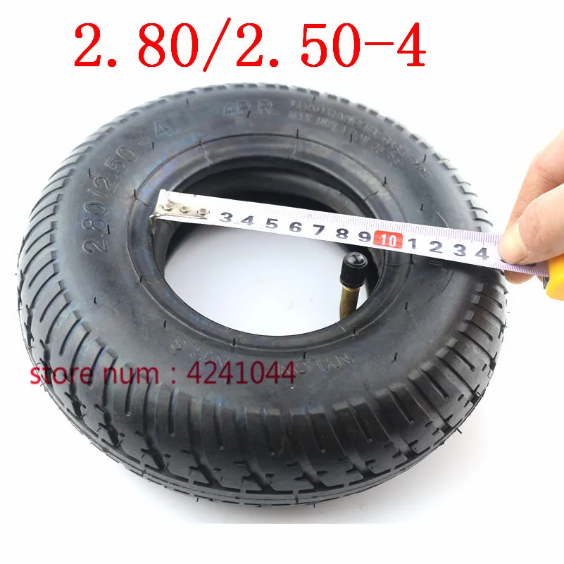 Free shipping Tire 2.80/2.50-4 tyre and  Inner Tube  fits Gas / Electric Scooter ATV Elderly Mobility