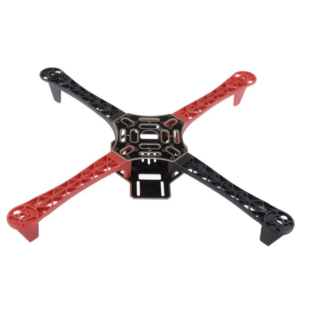 EBOYU-repuesto de parámetros para Dron, cuadricóptero multicóptero F450 F550, brazo de marco para DJ I Flame Wheel Part (rojo y negro), 4 piezas