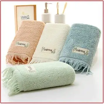 

100% Cotton Bath Towel Export Simple Absorbent Breathable Cotton Fringed Creative Towel