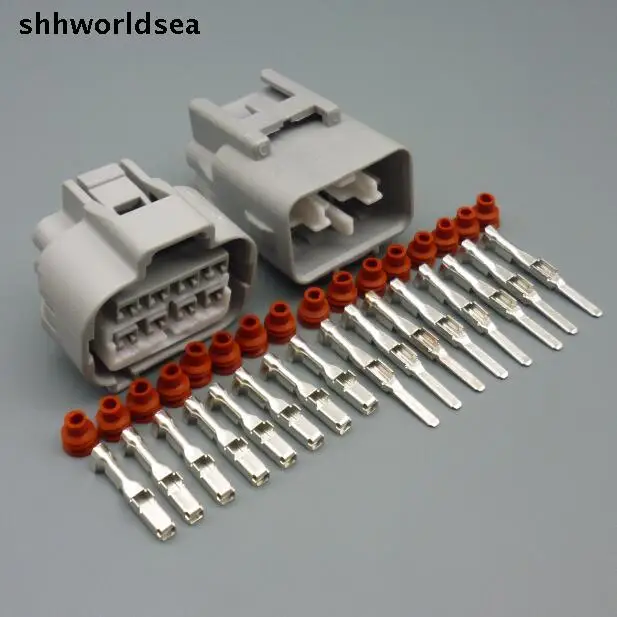 shhworldsea 5/30/100sets 8p kit 2.2mm male female auto waterproof connector MG641319 MG651308 90980-10897