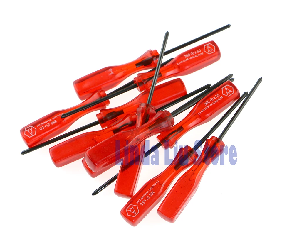 

100pcs 2.0mm Cross Screw Driver Tool + Screwdriver for NDS NDSL GBA SP Wii repair tool
