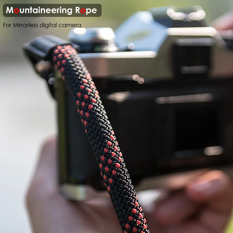 Hand-woven Mountaineering Nylon Rope Camera Shoulder Neck Strap Belt for Mirrorless Digital Camera Leica Olympus Pentax Sony