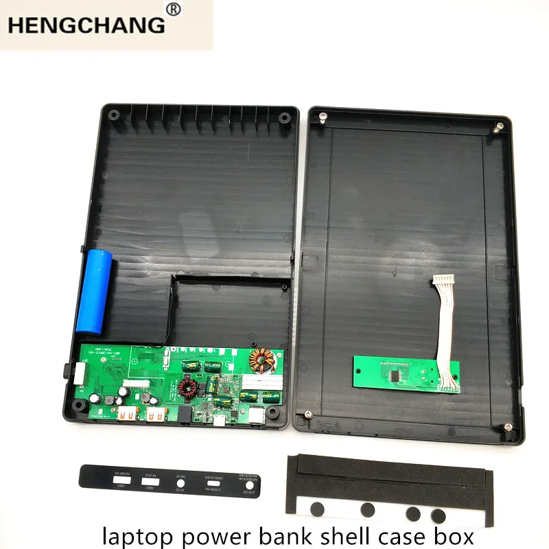 Power Bank do laptopa Shell Case Box szybka ładowarka Usb QC3.0 Diy Powerbank PD80W DC5v 9v 12v 15v16v 19v 20v2 4v zasilacz do ładowania notebooka