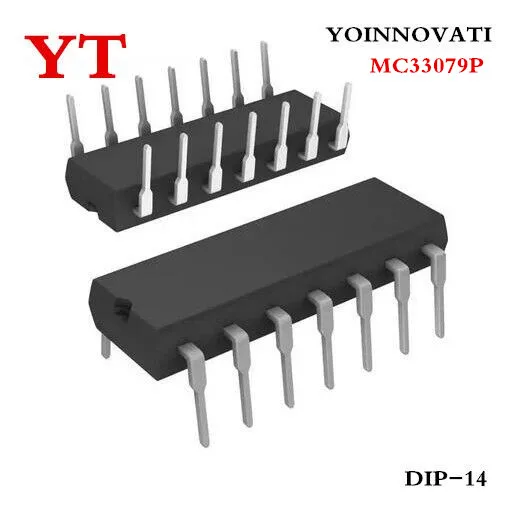  30pcs/lot MC33079P MC33079 OPAMP GP 16MHZ  DIP-14 IC Best quality