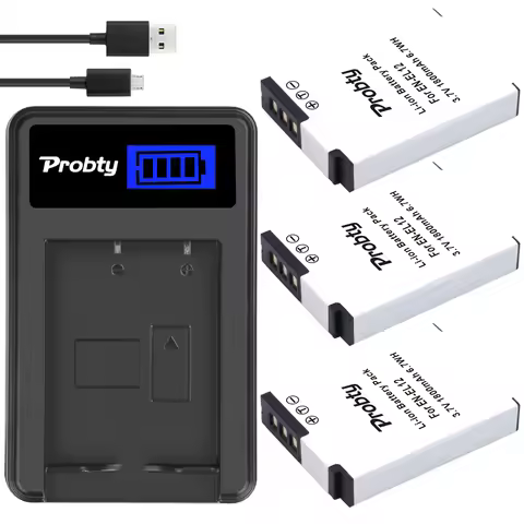 EN-EL12 Battery &amp; Charger for NIKON CoolPix S6000 S6100 S6200 S6300 S8200 S9300 S610 S610C S620 S630 S710