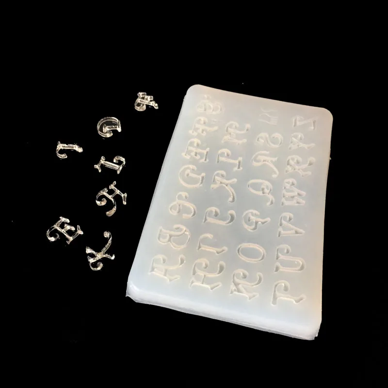 English Letters Fondant Alphabet Letter Silicone Mold 3D Chocolate Mould Cake Decorating Tools