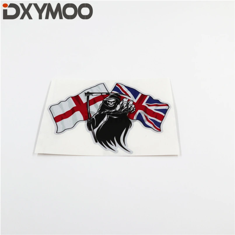 

Car Decorate Accessories Sticker Decal UK US Flag Skull Dead Motorcycle Bumper Tape Scratches Cover