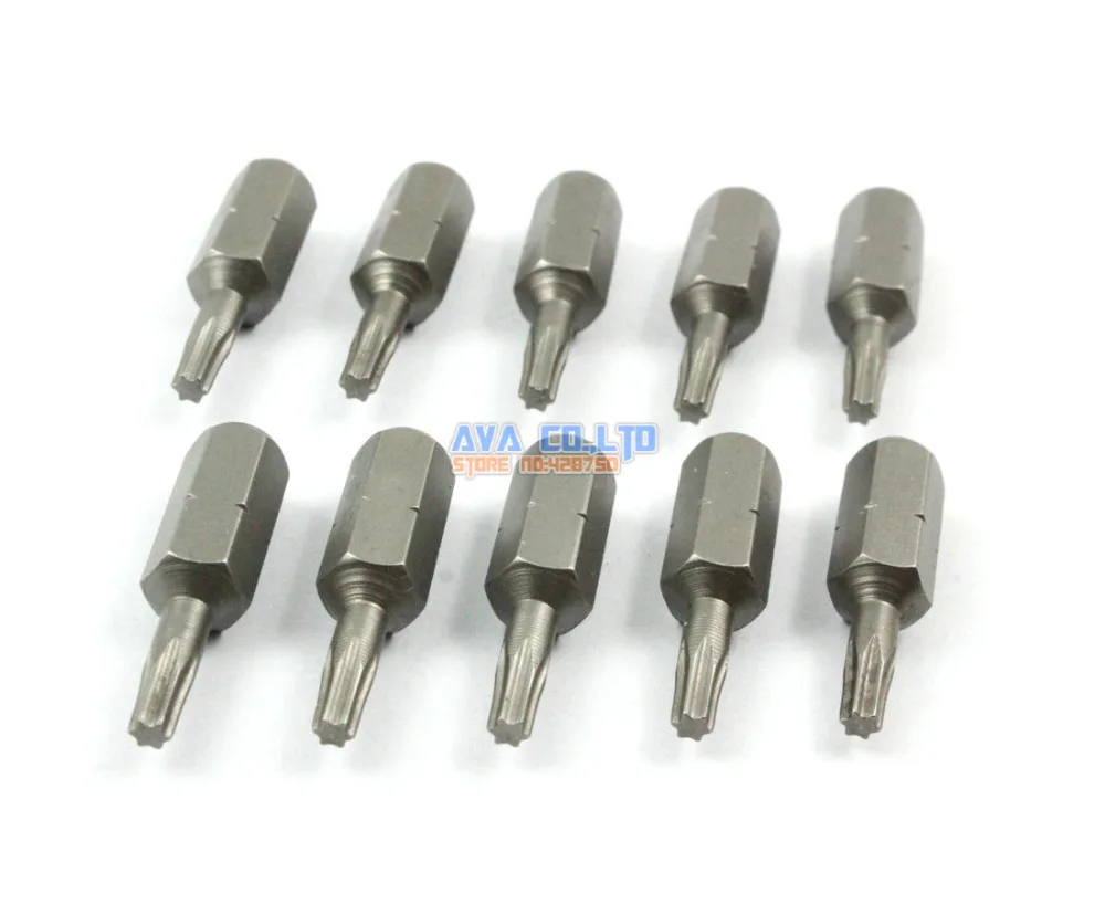 20 Pieces Magnetic Security Torx Screwdriver Bit S2 Steel 1/4