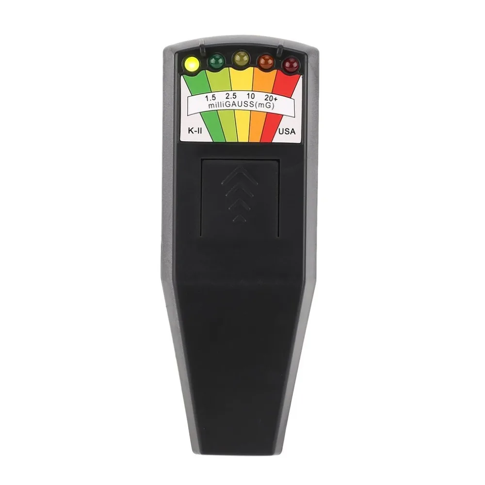 EMF-1 Magnetic Field Tester EMF Radiation k-ii Portable 5-led Indicator Gauss Portable UV Reactive Color Label