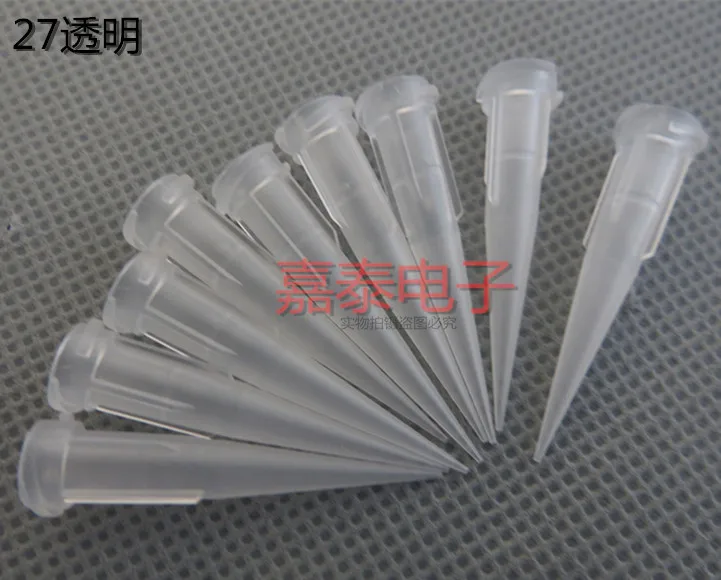 Pack of 100 x 27gauge Plastic Conical Fluid Epoxy Resin Smoothflow Tapered Needle Dispense Tips