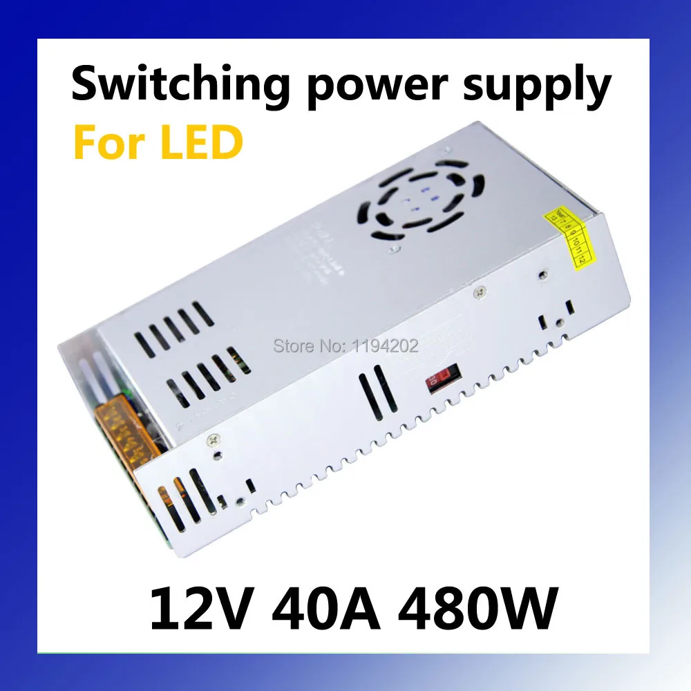 

Hot Selling Dc Driver Power Supply 220V to 12V 40A 480W for Industrial Mechanical