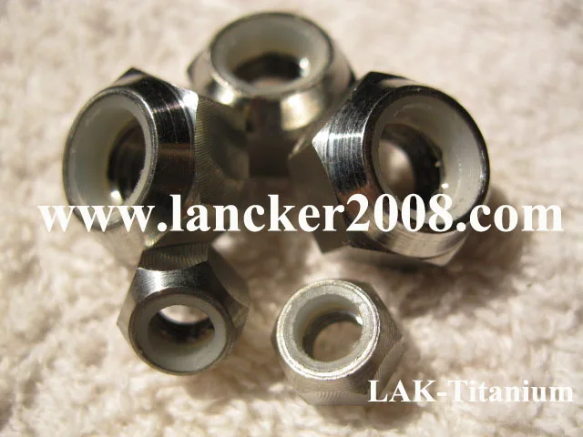 M3 M4 M5 M6 M8 M16 M30  Titanium Hexagon nylon insert locking nut