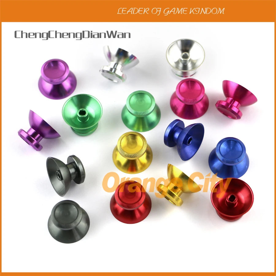 2pcs=1pair Replacement Aluminum Metal 3D Analog Joystick Cap For Xbox360 xbox 360 Thumbsticks Mushroom Cap